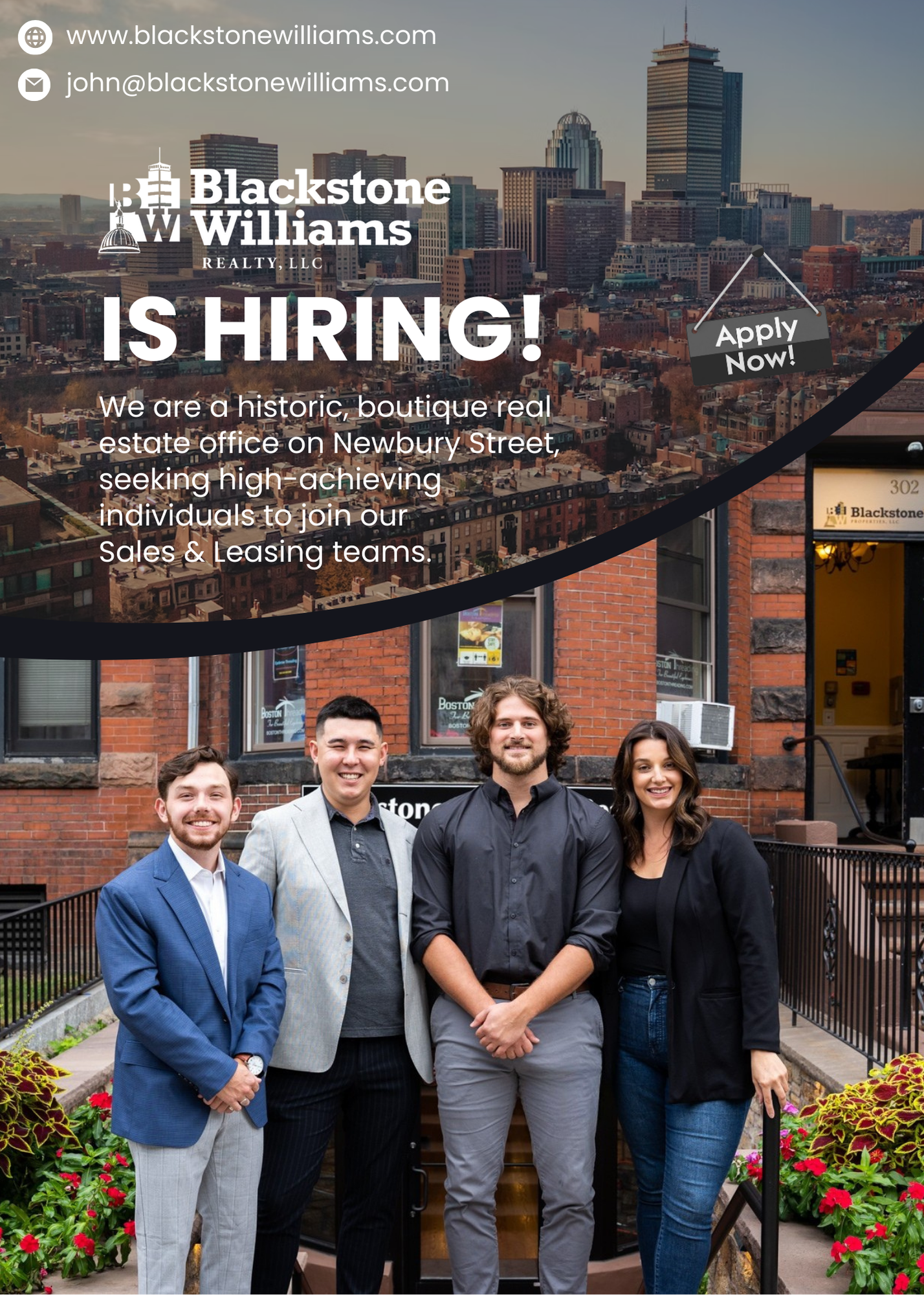 Now hiring at Blackstone Williams